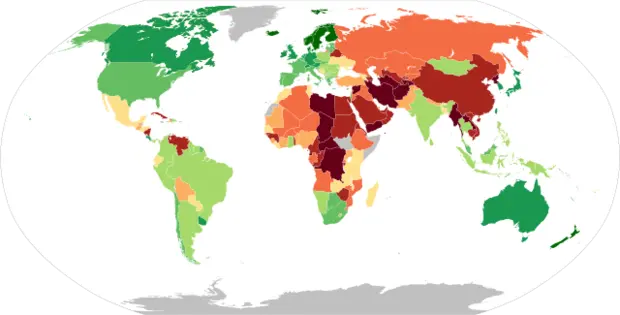 民主主義国は世界の少数派に転落し、人口レベルではマイノリティグループとなる。